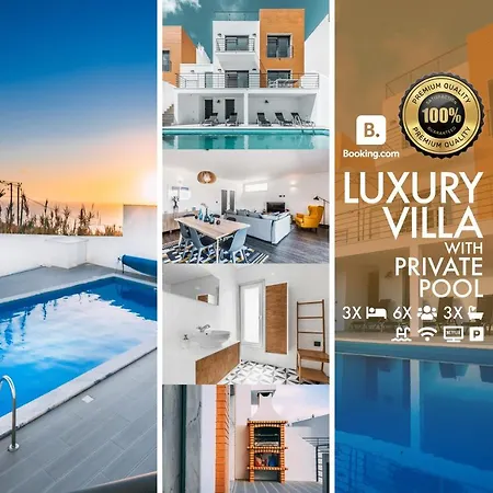 Sunset Paradise - Luxury With Private Pool, Sea View & Rooftop *